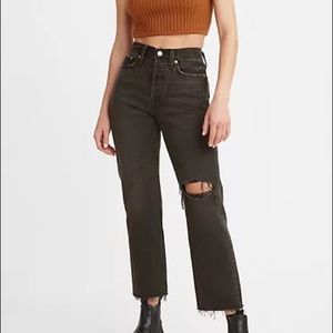 Levi’s Wedgie Straight Jeans After Sunset - Black 26x28 NEW